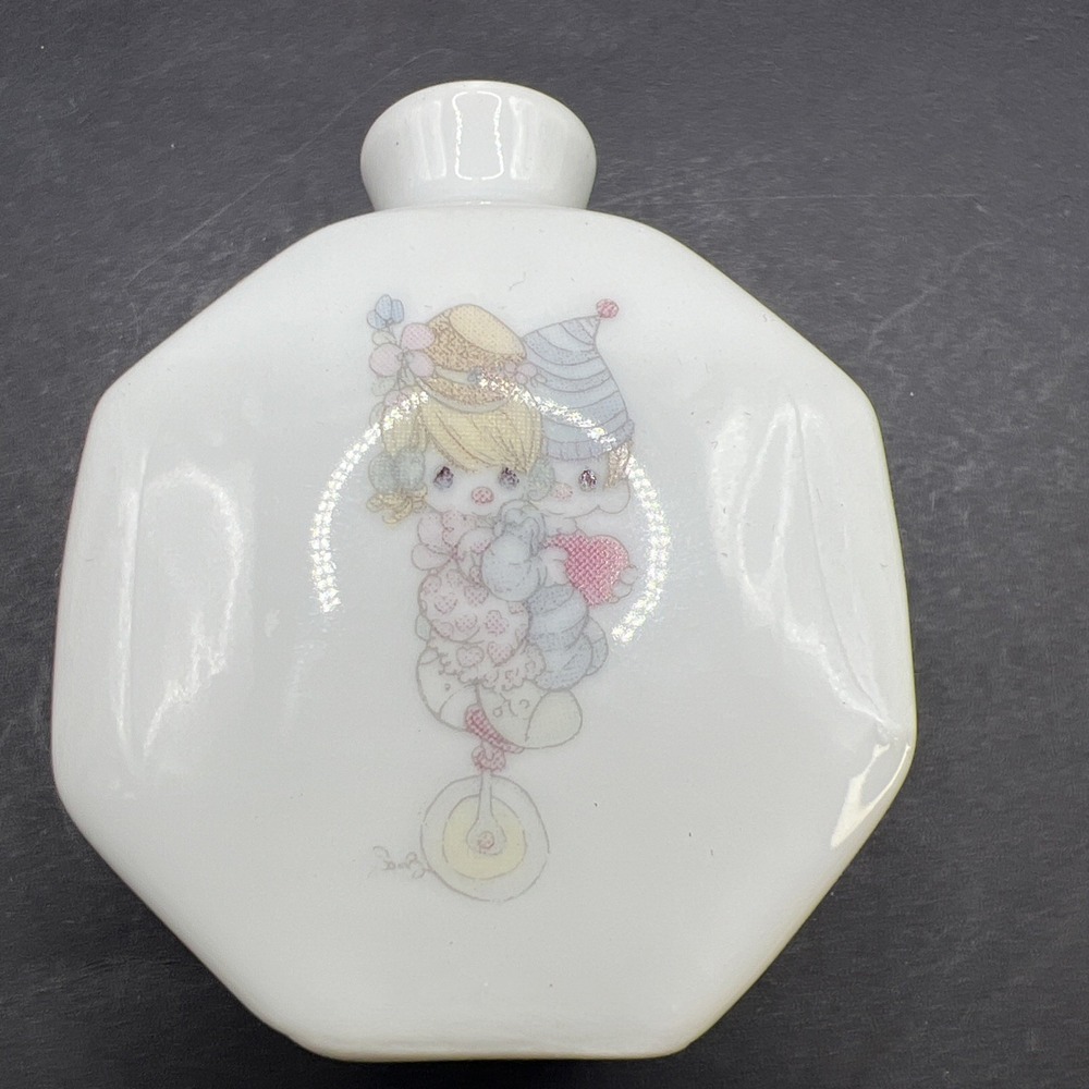 1985 Vintage Enesco Precious Moments Porcelain Mini Bud Vase Happiness - Japan